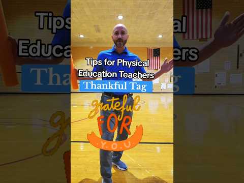 "Thankful Tag" Teaching teamwork and gratitude! #physicaleducation #physed #pe #shorts #thanksgiving