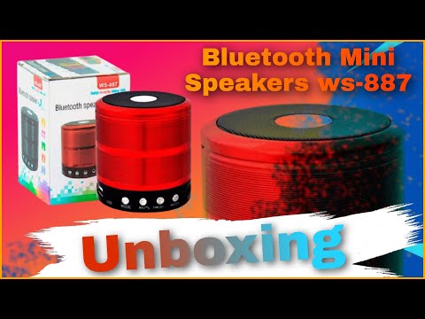 Mini bluetooth wireless speaker Unboxing | WS-887 Unboxing & Review | Bluetooth speakers under 500