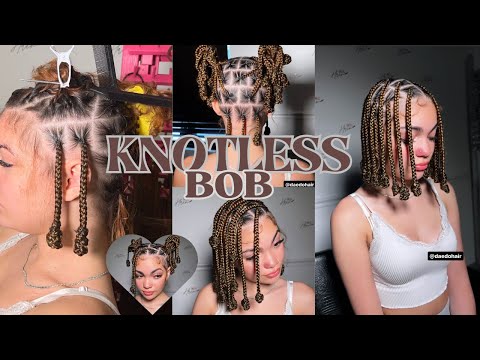 KNOTLESS BOB TUTORIAL 1st attempt🤩🤩🔥🔥Daedohair