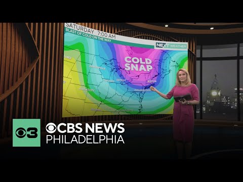 Rain moves into Philadelphia area, cold snap on the way