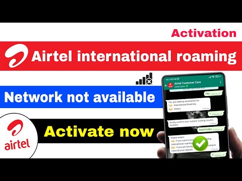 Airtel international roaming activation | airtel international roaming network problem | airtel