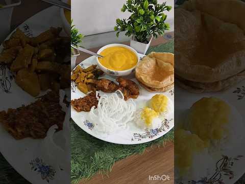 आमरस पुरी 😋 today's menu Amras Puri #music #ytshort #viral #tasty # vegthali #trending #sarika