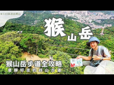 【猴山岳】讓人喘氣飆汗、手腳並用，享受攀爬樂趣的台北郊山步道｜山頂視野極佳搭捷運換纜車即可抵達的登山步道｜沒遇到猴子卻爬的像猴子的猴山岳