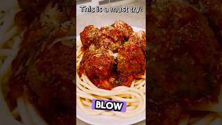 Meatball Bucatini: A Must-Try Twist on Classic Pasta! 🍝😲 #spaghettirecipe  #spaghettimeatballs