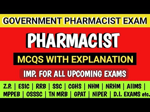 Pharmacist exam preparation | Drug Inspector exam questions | Pharmacy officer exam preparation