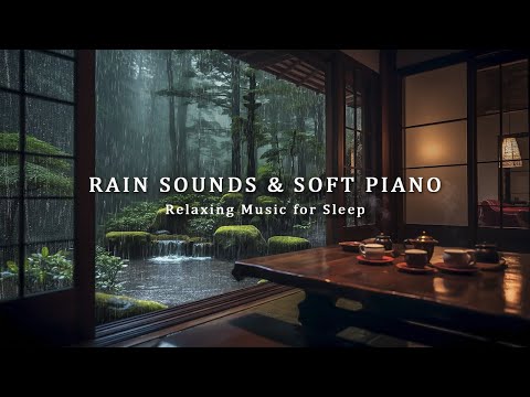 Rain Sounds For Sleeping - Relaxing Piano Music to Reduce Stress and Anxiety - Deep Sleep in Bedroom