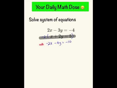 How To Solve System Of Equations With Elimination | Algebra