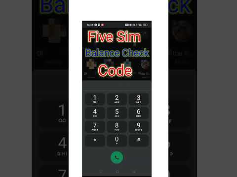 Five Sim Balance Check / Five Sim Ka Balance Kaise Check Kare / How To Check Five Sim Balance #five