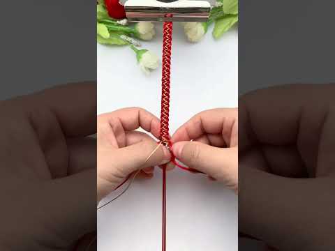 Pattern flat knots, rope braiding skills sharing, simple braiding bracelet tutorial, bracelet br