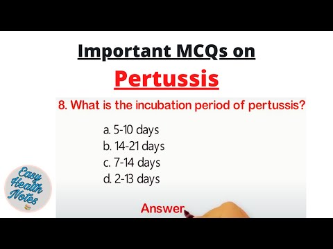 Top 10 Important Multiple Choice Questions (MCQs) on Pertussis (Whooping cough)