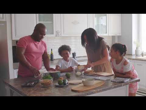 Family Making Breakfast | Copyright Free Video Footage