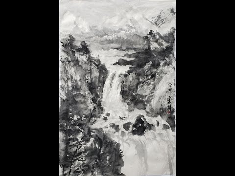 The Waterfall of the Yellow Stone: Landscape Painting Class with Henry Li at Joslyn Center Alhambra