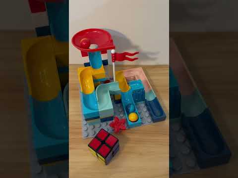 Marble Run ASMR 🔴🟡🔵 912  Satisfying Building Blocks #marblerun #marblerace #asmr