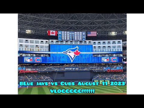 Blue Jays Vs Cubs VLOGG!!!! GAME 1 August 11th 2023