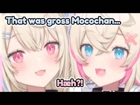 Mococo tries to sound cute but... [hololive / fuwamoco]