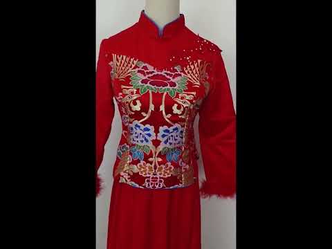 Chinese Traditional Cheongsam 2pc set for Wedding秀禾服