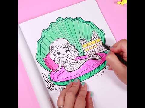 Little Mermaid Coloring Page | Kids Coloring Fun  #coloringforkids  #coloringfun