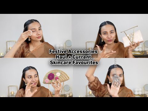 Festive Accessory Haul + How I deep Cleanse my skin with Lakmé Micellar Range | Skincare Routine