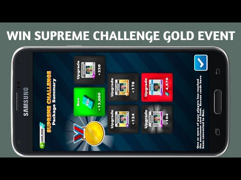 Win Supreme Challenge Events Gold Medal 🏅