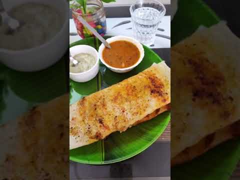 Dosa sambar chutney, homemade dosa #shorts #youtubeshort