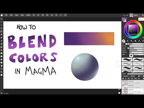 Blending in Magma - a quick tutorial (you don't need a smudge tool)