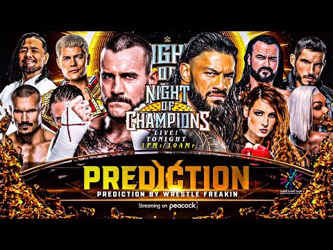 WWE Night of Champions 2024 - Dream Match Card Prediction HD | Wrestle Freakin