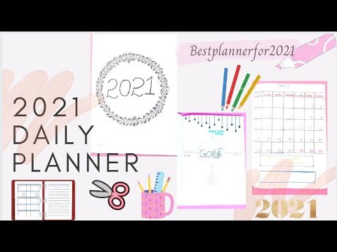 How to create planner of 2021 😍/daily planner / bullet journal😍