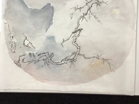 Chinese landscape painting with Henry Li at Joslyn Center Alhambra Lesson 7: Ma Yuan's Plum Trees