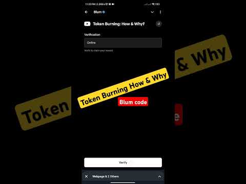 Token Burning How & Why Blum Code | Blum code today | Blum video code