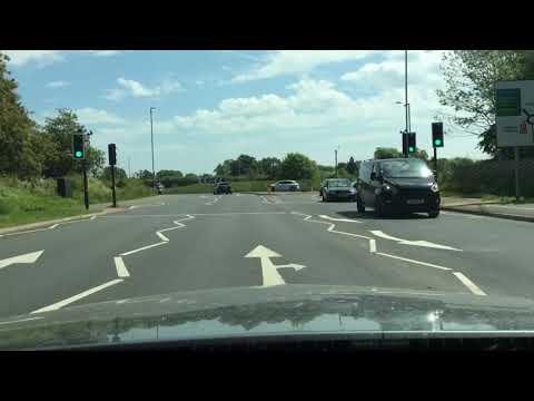 Crewe Green & B&Q Roundabouts From Hungerford Rd to Town Centre, Crewe Driving Test Route Help Tips