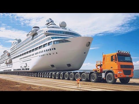 Industrial Mighty Machines Transportation: Massive Giants Transporting Heavy Load Machinery ► 58