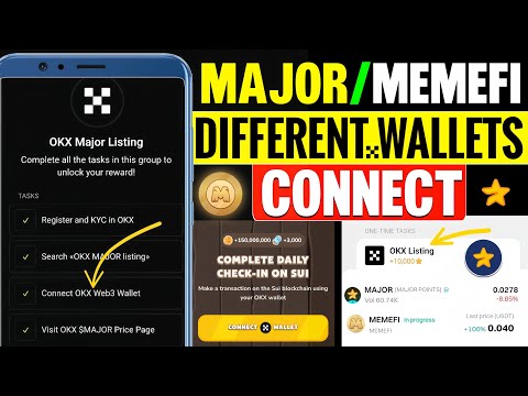 Major & Memefi Multiple Account OKX Wallet Connect Procces | Major Listing Date | Memefi Snapshot