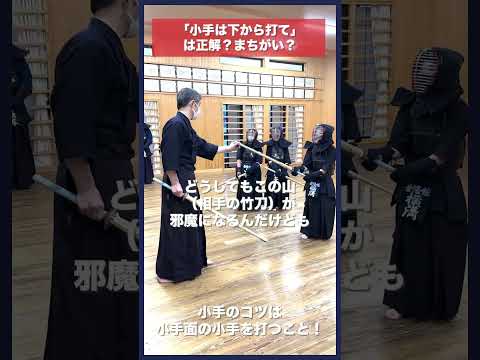 【剣道】「小手は下から打て」は正しい？ #kendo #shorts