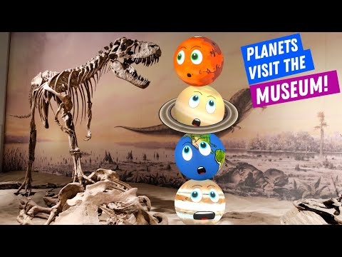 The Solar System Planets visit a Museum! Learning about Space and Earth