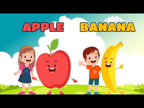 Apples and Bananas Rhyme Fun: Sing Along with kids - I Want to Eat Apples and Bananas! Fun Dance!!!!