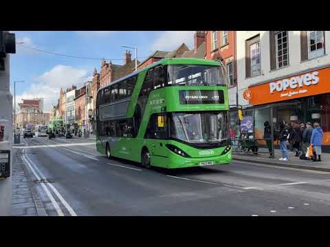 Buses at Parliament Street, Nottingham - Sunday 25th February 2024