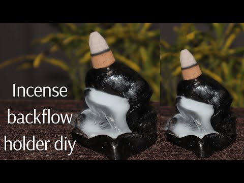 How to make backflow incense holder |incense holder Ismoke fountain |diy |easycraft |homedecor |clay