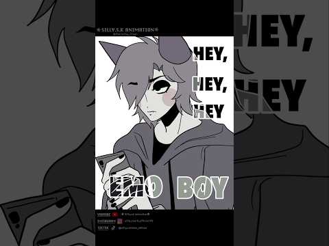 HEY EMO BOY ‼️😏🖤💀 [ Pink & Gray Huma ver ] #sprunki #animation #meme #alightmotion #tweening #trend