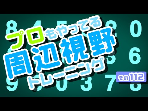 【Daily Eye Training】目指せアスリート！動体視力/周辺視野UP！vol.112