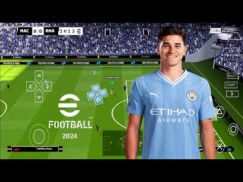 EFOOTBALL PES 2024 PPSSPP ORIGINAL PS5 On Android& ISO BEST Graphics Offline