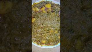 palak aloo | Easy Aloo Palak #aloopalaksabji #palakrecipe #easyrecipe #shorts