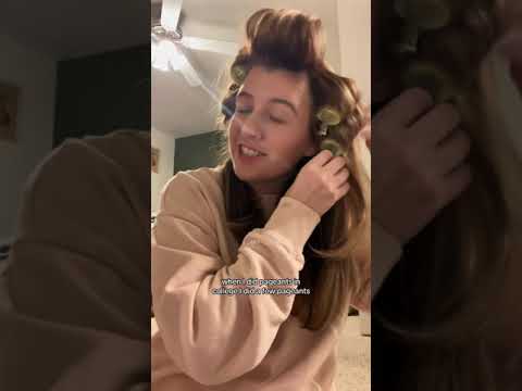 Velcro curlers hair tutorial