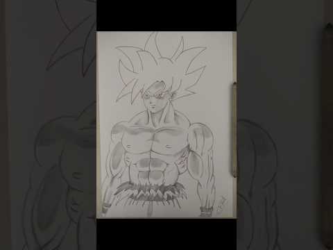 Drawing Goku Ultra instinct limit breaker  #goku #gokuultrainstinct #gokumui #gokussj #shorts