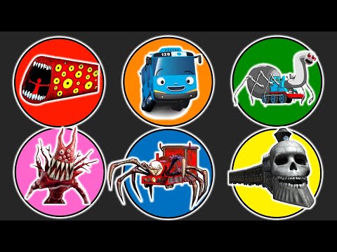 Spin Wheel Train Eater, Bus Tayo, Thomas Lipan, Creepy Banban, Choo Choo Charles, Kereta Hantu