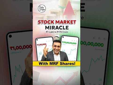 MRF Shares - From ₹1 Lakh to ₹175 Crore: The Incredible Story (1993-2024) | Share Market #shorts