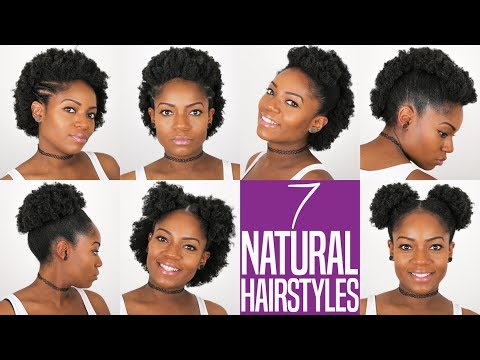 7 NATURAL HAIRSTYLES (For Short to Medium Length Natural Hair) (4B/4C Hair)