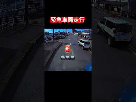 緊急車両走行..逮捕の瞬間？　ドラレコ映像　#トレーラー #トラック #ドラレコ #trailer #truck