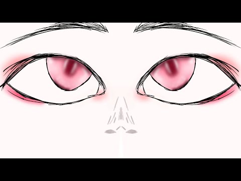 "eyes pink" nezuko edit thingy (My drawings)