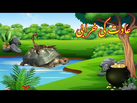 ADAT KI KHARABI | عادت کی خرابی | |Urdu cartoon story|Urdu kahaniyaan | Moral Story