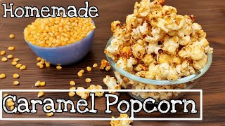 Caramel Popcorn | How to make Caramel Popcorn in Pan | Popcorn recipe